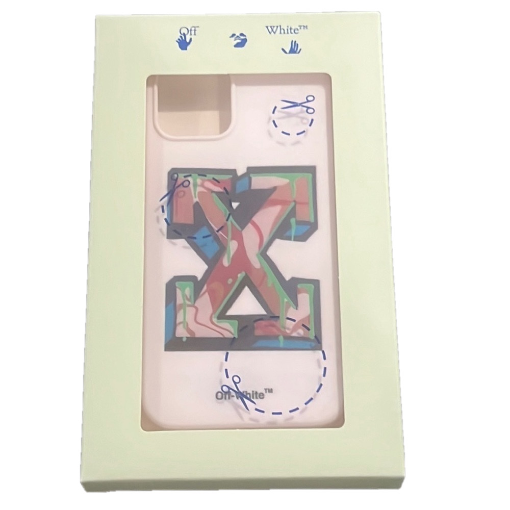 Off-White Authentic IPhone 12 Phone Case White With Multicolor Arrow Logo NIP